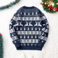 Christmas Sweater Men's Round Neck Loose Jacquard Knitwear
