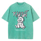 Cute Rabbit Print T-shirt Breathable T-shirt Streetwear
