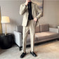 Slim-fit Thin One Button Casual Suit Jacket Men's Two-piece Suit