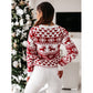 Women Ugly Christmas Sweaters Winter Long Sleeve Knitted Sweater Elk Snowflake Print Knitted Jumpers Knitwear Casual Soft Jacquard Pullover Xmas Look