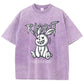 Cute Rabbit Print T-shirt Breathable T-shirt Streetwear