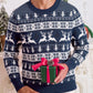 Christmas Sweater Men's Round Neck Loose Jacquard Knitwear