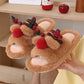 Indoor Cute One-word Cotton Slippers Autumn Women's Cartoon Fluffy Slippers