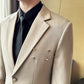 Slim-fit Thin One Button Casual Suit Jacket Men's Two-piece Suit