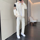 Men's Loose Fashion Casual Sport Cardigan Suit