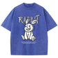 Cute Rabbit Print T-shirt Breathable T-shirt Streetwear