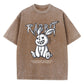 Cute Rabbit Print T-shirt Breathable T-shirt Streetwear